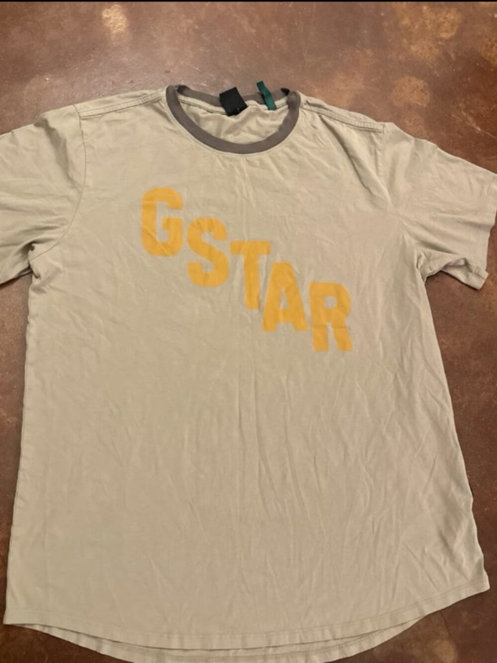 G-Star RAW Men’s XL Curved Hem Graphic T-Shirt